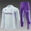 Conjunto de Frio Cruzeiro 24/25 - Branco e Roxo - MAJESTO BR