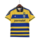Camisa Retrô Parma I Champion 1999/00 Masculino Amarelo e Azul - MAJESTO BR