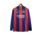 Camisa Retro Barcelona Nike Manga Longa 2014/15 Masculino Azul e Grená - MAJESTO BR