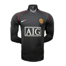 Camisa Retro Manchester United II Manga Longa - 07/08 Preto - MAJESTO BR
