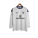 Camisa Retro Manchester United II Manga Longa Umbro 1999/00 Branco - MAJESTO BR