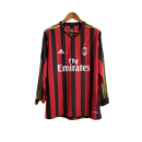 Camisa Retrô Milan I Adidas 2013/14 Manga Longa Vermelho e Preto - MAJESTO BR