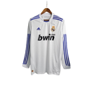 Camisa Retrô Real Madrid I Home 2010/11 Adidas Manga Longa Masculina - Branco - MAJESTO BR