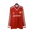 Camisa Retro Manchester United Manga Longa - 86/88 Vermelho - MAJESTO BR