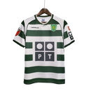 Camisa Retrô Sporting Portugal Home Reebok 2002/03 Masculino Verde e Branco - MAJESTO BR