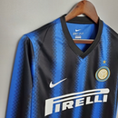 Camisa Inter de Milão Retrô 2010 Manga Longa Azul e Preta - Nike - MAJESTO BR