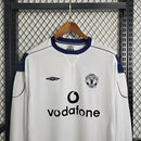 Camisa Retro Manchester United II Manga Longa Umbro 1999/00 Branco - MAJESTO BR