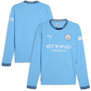 Camisa Manchester City Home 24/25 Manga Longa - Azul - MAJESTO BR