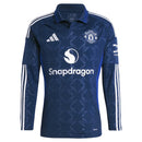 Camisa Manchester United Away 24/25 Manga Longa - Azul - MAJESTO BR