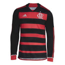 Camisa CRF Home 24/25 Manga Longa - Preta e Vermelha - MAJESTO BR