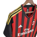Camisa Retrô Milan I Home Adidas 2013/14 Masculino Vermelho e Preto - MAJESTO BR