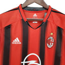 Camisa Milan Retrô 2004/2005 Vermelha e Preta - Adidas - MAJESTO BR
