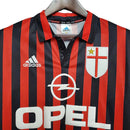 Camisa Milan Retrô 1999/2000 Vermelha e Preta - Adidas - MAJESTO BR