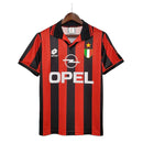 Camisa Milan Retrô 1996/1997 Vermelha e Preta - Lotto - MAJESTO BR