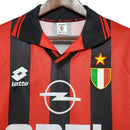 Camisa Milan Retrô 1996/1997 Vermelha e Preta - Lotto - MAJESTO BR