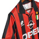 Camisa Milan Retrô 1996/1997 Vermelha e Preta - Lotto - MAJESTO BR