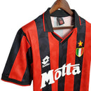 Camisa Milan Retrô 1993/1994 Vermelha e Preta - Lotto - MAJESTO BR