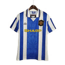 Camisa Manchester United Retrô 1994/1996 Azul e Branca - Umbro - MAJESTO BR