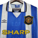 Camisa Manchester United Retrô 1994/1996 Azul e Branca - Umbro - MAJESTO BR