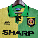 Camisa Manchester United Retrô 1992/1994 Verde e Amarela - Umbro - MAJESTO BR