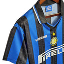 Camisa Retrô Inter de Milão Umbro 1997/1998 Azul e Preta - MAJESTO BR