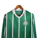 Camisa Palmeiras Retrô I 1993 Torcedor manga longa - Verde com listras em branco - MAJESTO BR