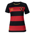 Camisa Sport Recife Home 23/24 Feminina - Vermelha e Preta - MAJESTO BR
