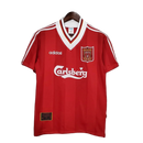 Camisa Liverpool Retrô 1996/1997 Vermelha e Branca - Adidas - MAJESTO BR